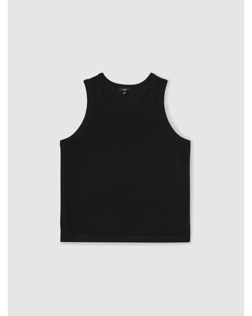 Reiss Natural Textured Crew Neck Ribbed Vest for men