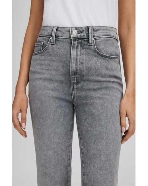 PAIGE Gray Slim Fit Washed Jeans