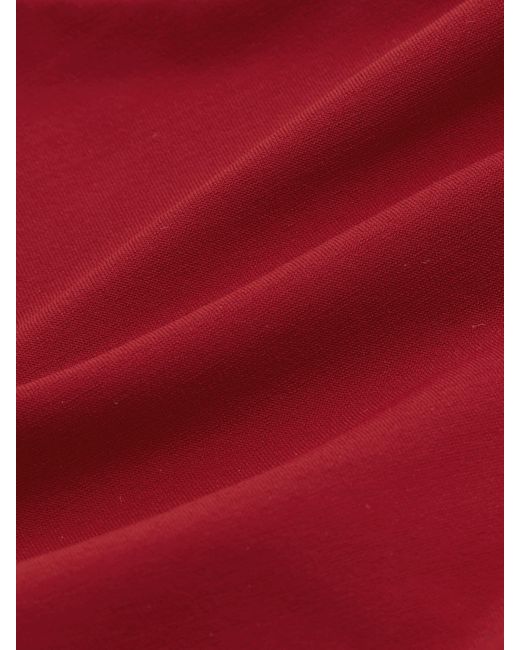 Reiss Red Fixed-Side Bikini Bottoms