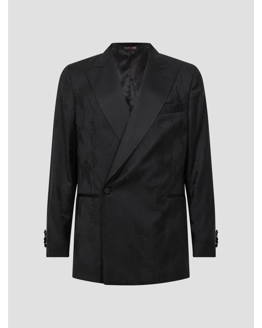 Oscar Jacobson Black Double Breasted for men