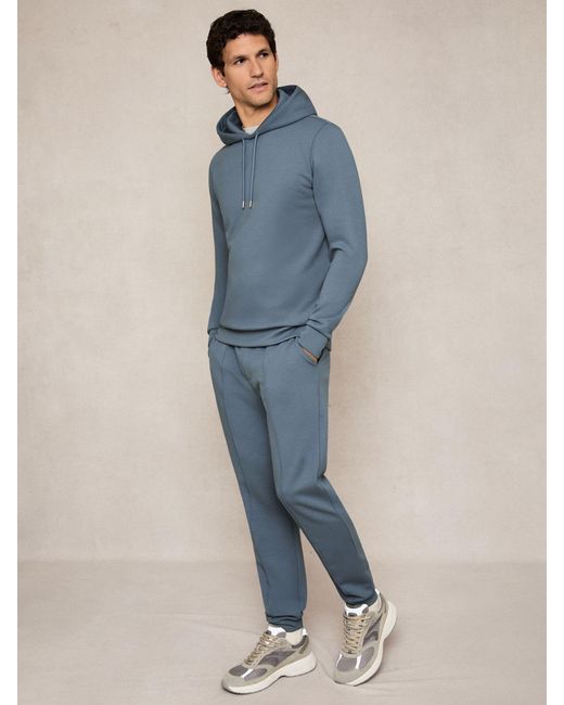 Reiss Blue Airforce Interlock Drawstring Joggers for men