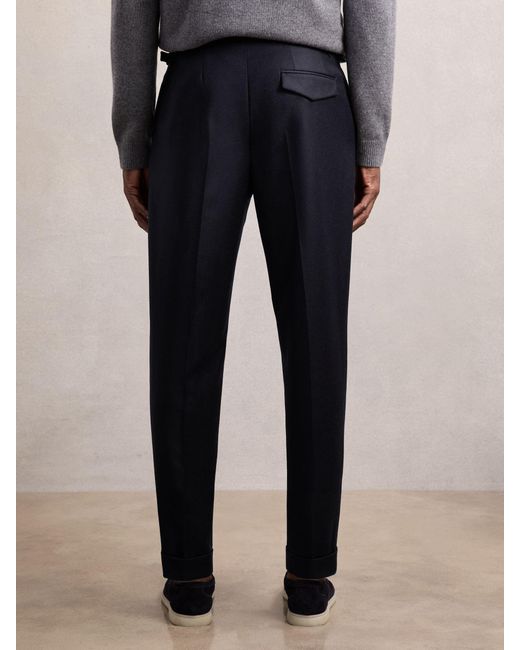 Reiss Natural Stretch-Cotton Tapered Trousers for men