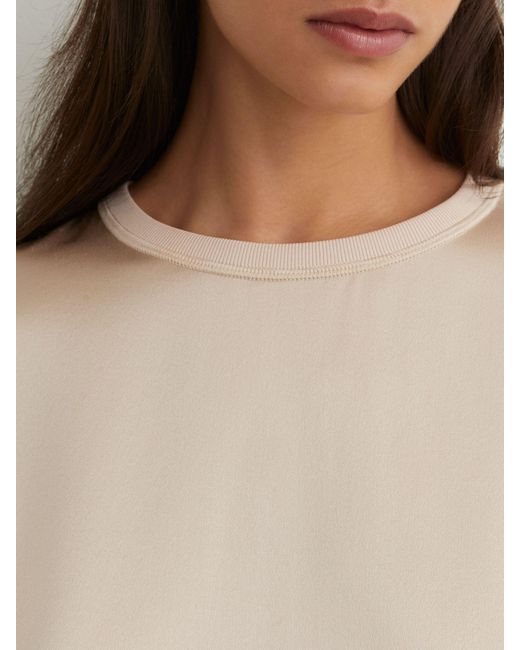 Reiss Natural Silk Short-Sleeve Top
