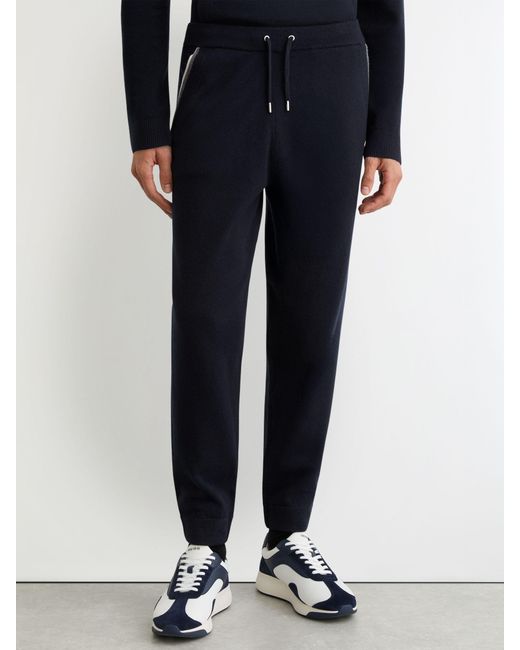 Reiss Black Hillside - Navy Joggers, L for men