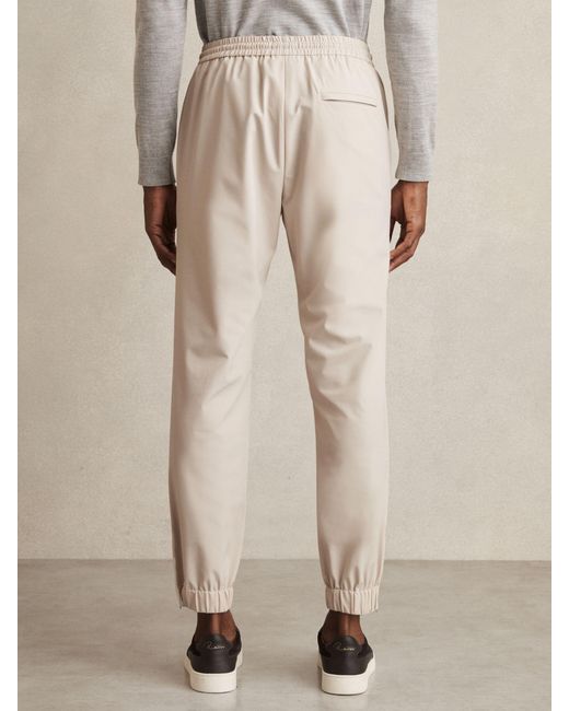 Reiss Natural Trouser - Stone Climb Stretch-nylon Cuff Trousers, 34 for men