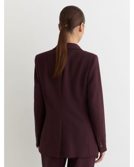 Reiss Natural Gabi Berry Tailored Single Breasted Suit Blazer