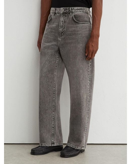 Reiss Natural Loose-Fit Rigid-Denim Jeans for men