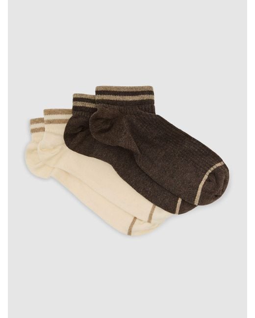 Reiss Multicolor 2-Pack Cotton-Blend Trainer Socks