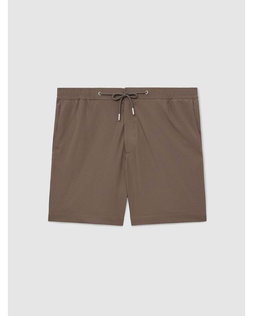 Reiss Multicolor Textured Drawstring Shorts for men
