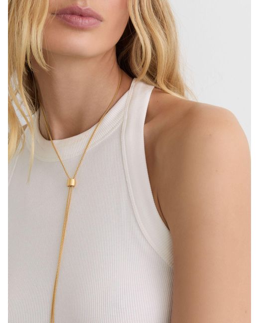 Reiss White Stretch-Cotton Ribbed Racer-Back Vest