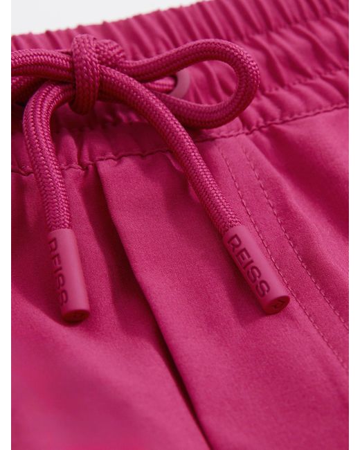 Reiss Purple Cliff - Dark Pink Drawstring Swim Shorts, Xl for men
