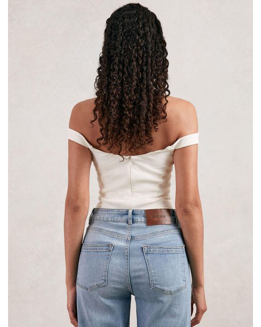 GOOD AMERICAN Blue Scuba Corset Bodysuit