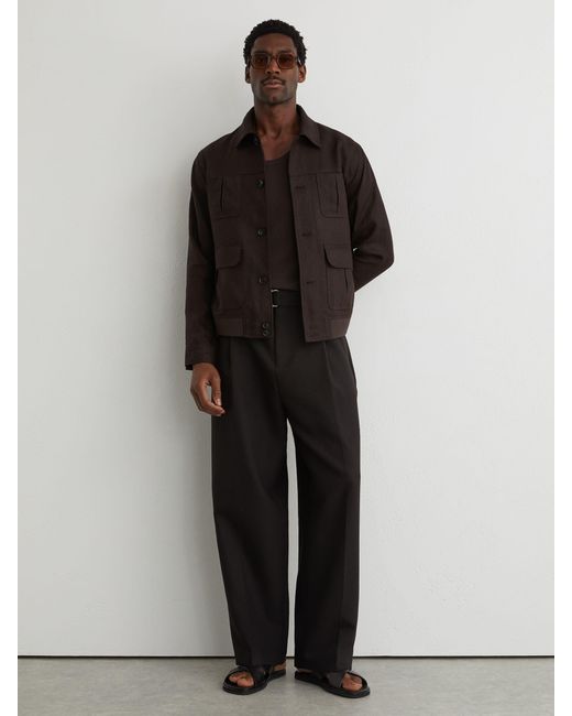 Reiss Multicolor Linen Four-Pocket Jacket for men