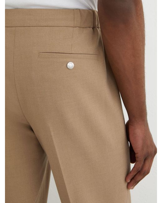 Reiss Natural Slim Fit Stretch Drawstring Trousers for men