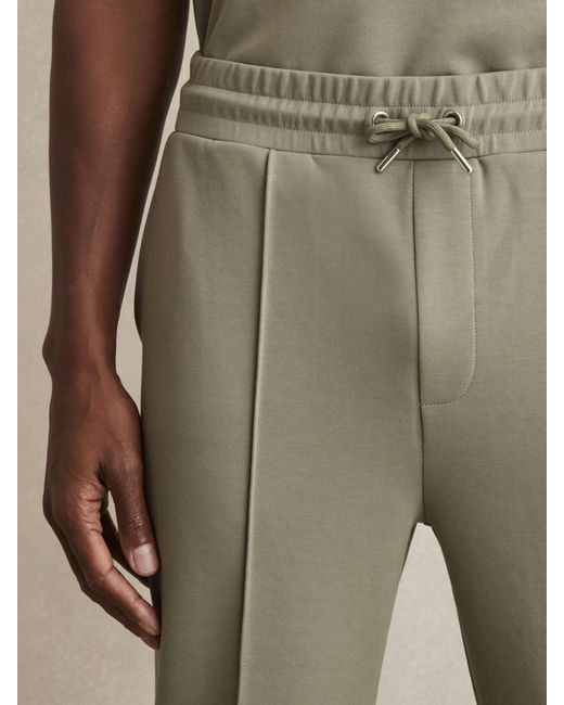 Reiss Natural Interlock Drawstring Joggers for men