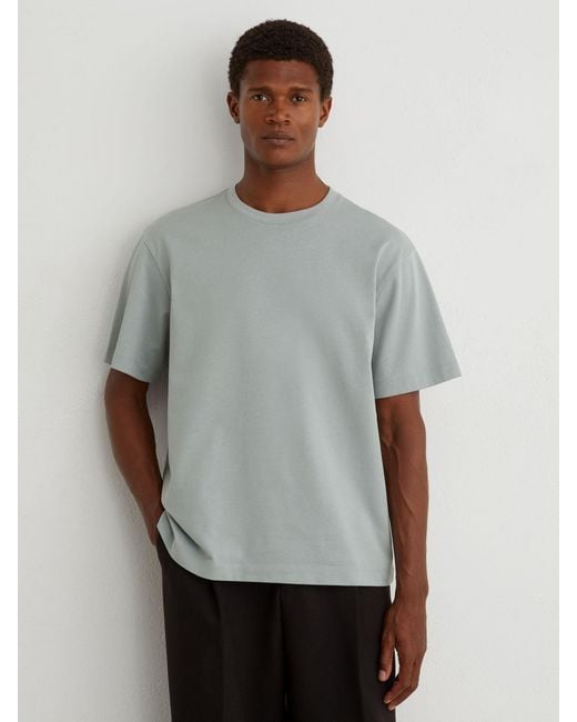 Reiss Gray Tate - Light Blue Cotton Pigment-dyed Relaxed-fit T-shirt, Xl for men