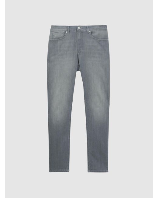 Reiss Black Slim Fit Jersey Jeans for men