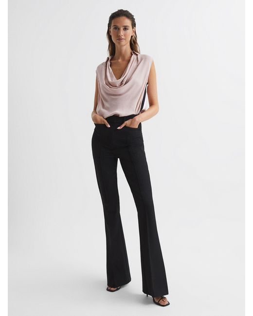Reiss Natural Ameliee Blouse Tri Stripe