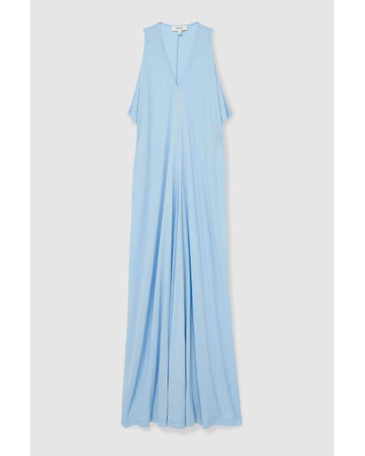 Reiss Blue Jersey Maxi Dress