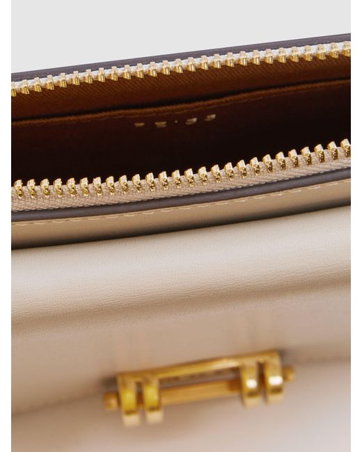 Reiss Natural Leather Chain Crossbody Bag