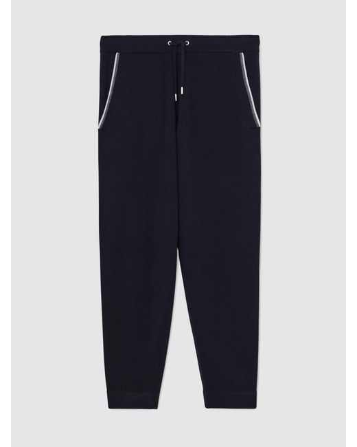 Reiss Black Hillside - Navy Joggers, L for men