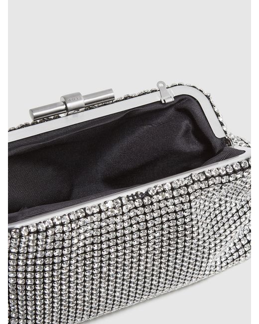 Reiss Gray Adaline Clutch Bag