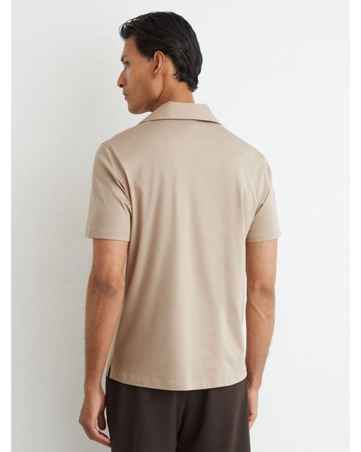 Reiss Multicolor Air-Water Cotton Polo Shirt for men