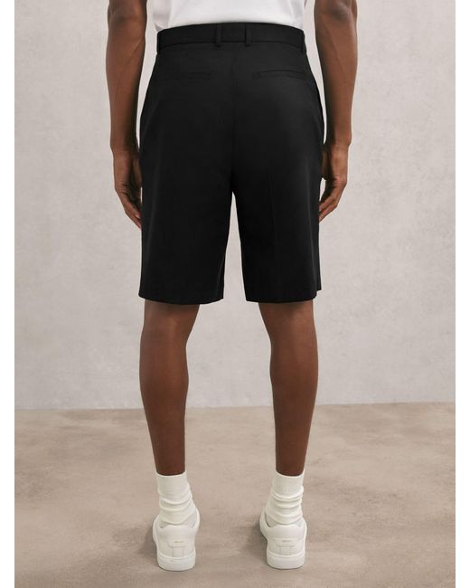 Les Deux Natural Deux Twill Pleated Suiting Shorts for men