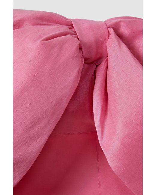 Rachel Gilbert Pink Rachel Bow Mini Dress