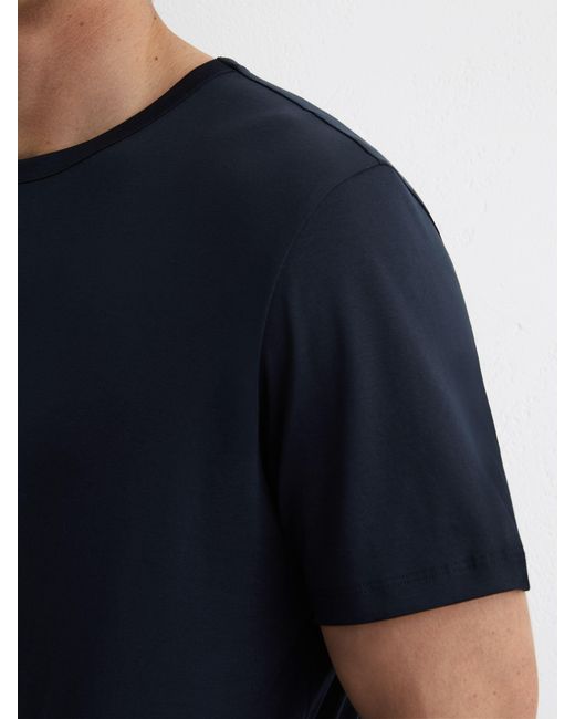 Reiss Blue Count - Navy Air-water Cotton Tailored-fit T-shirt, Xs for men