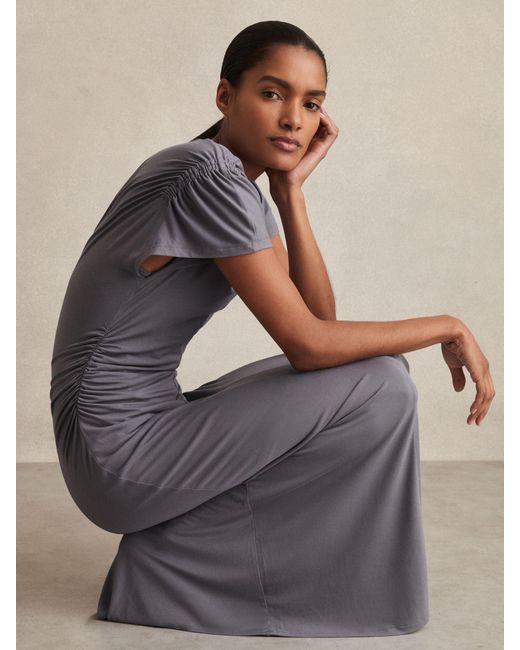 h&m modal blend jersey dress Louisa Short Jersey Dress-Navy