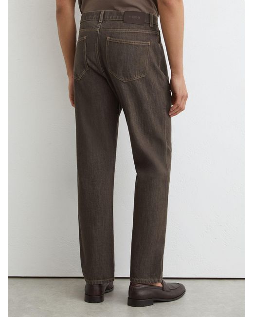 Reiss Gray Straight-Leg Jeans for men