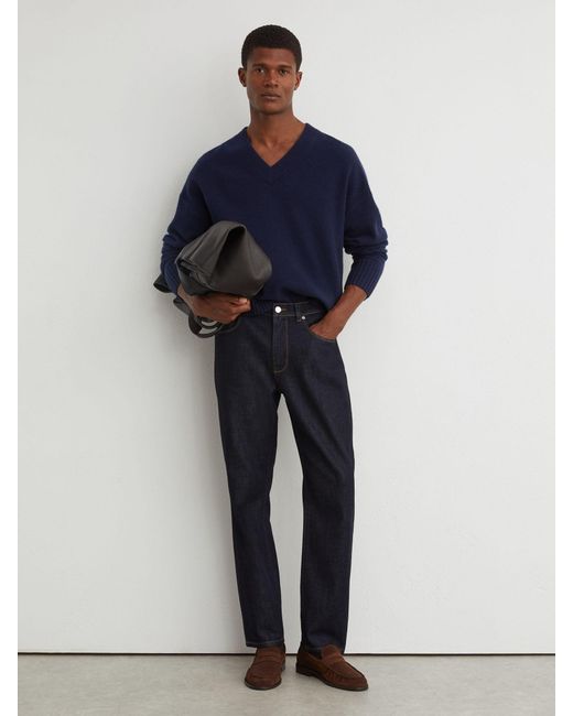 Reiss Blue Straight-Leg Jeans for men