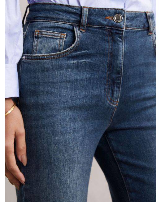 Reiss Multicolor Mid-Rise Flared Jeans