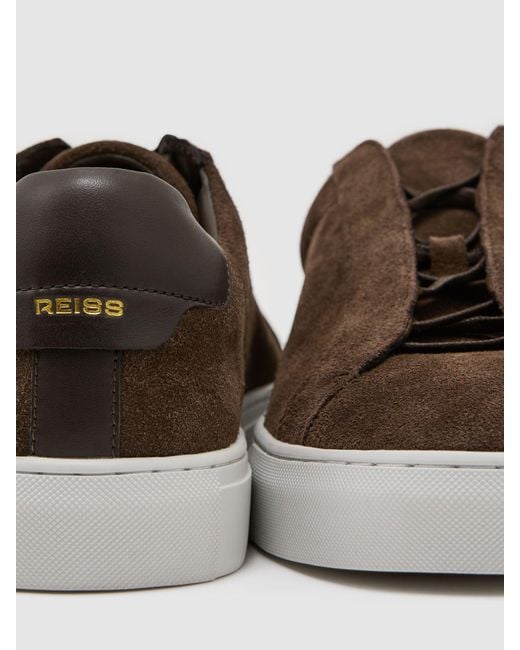 Reiss Natural Jenson Lace-Up Trainers for men