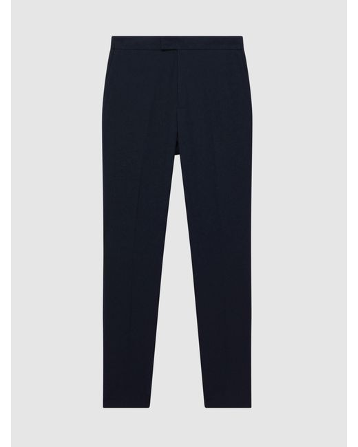 Reiss Natural Found - Navy Slim Fit Drawcord Trousers, 36w X 33l (uk 36 L) for men