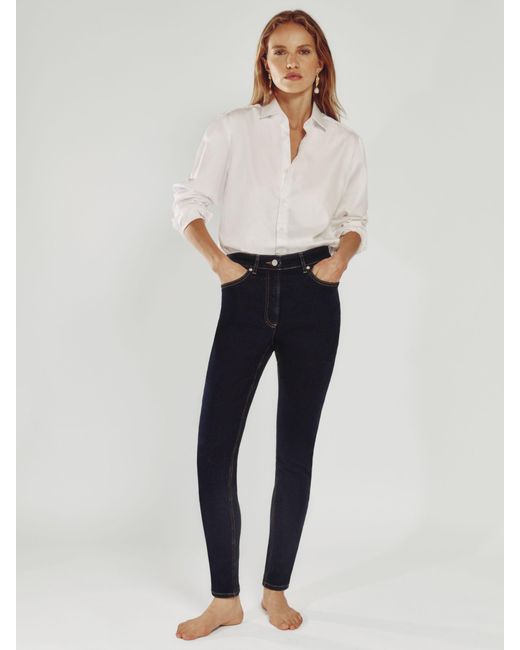 Reiss Hattie - Dark Blue Skinny Jeans, 24w X 33l (uk 24 L)