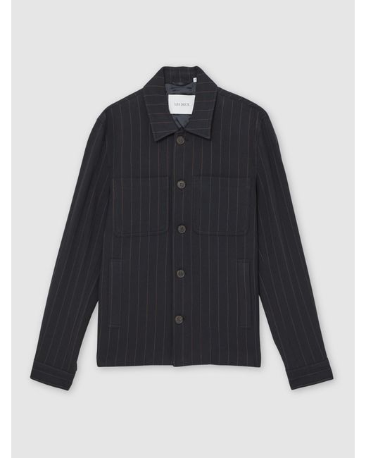 Les Deux Blue Les Les Pinstripe Hybrid Jacket for men