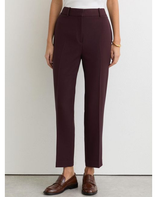 Reiss Purple Slim-Fit Suit Trousers