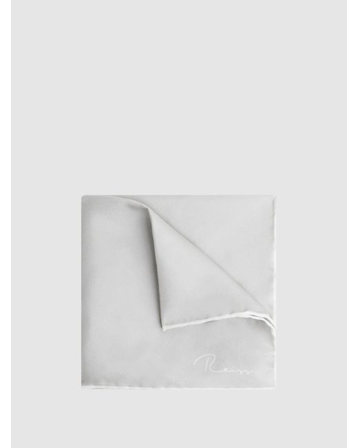 Reiss Gray Ceremony Pocket Square for men