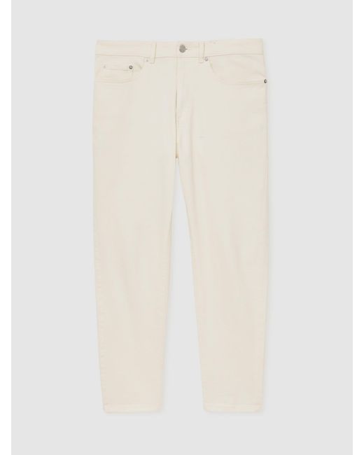 Reiss White Relaxed-Fit Cropped Jeans for men