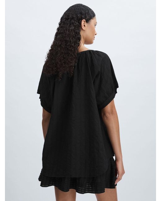 MILLE Black Naomi Top Textured