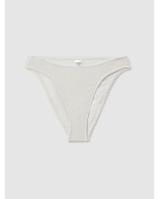 GOOD AMERICAN Brown Always Fits Textured Bikini Bottoms