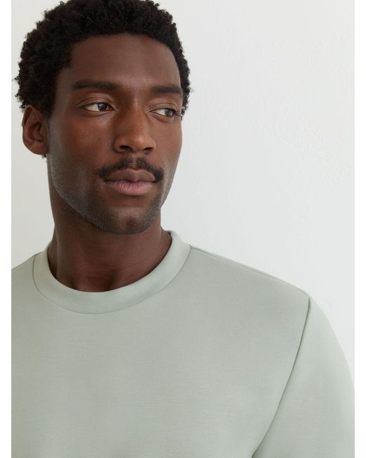 Reiss Bradley - Mint Green Premium-interlock Modern-fit T-shirt, Xl for men