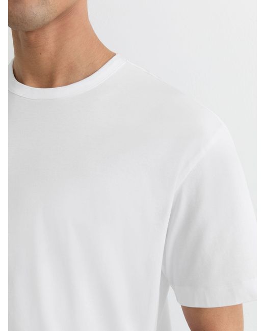 Reiss Blaikie - White Airwater-cotton Relaxed-fit T-shirt, M for men