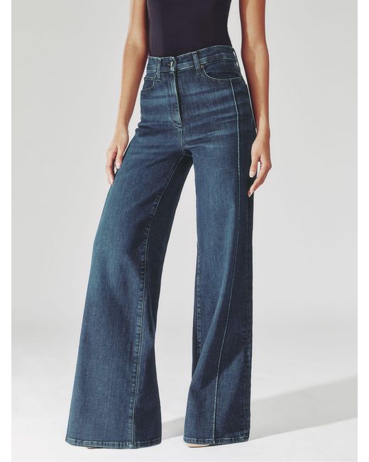 Reiss Blue Wide Leg Jeans
