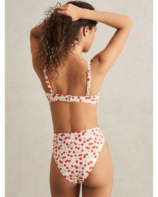 GOOD AMERICAN Red Balconette Bikini Top