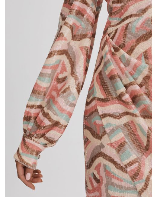 Halston Heritage Multicolor Sequin Off Shoulder Mini Dress