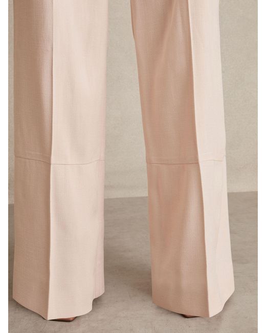 Reiss Natural Darcie Wide-Leg Suit Trousers
