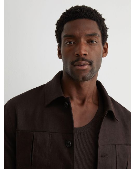 Reiss Multicolor Linen Four-Pocket Jacket for men